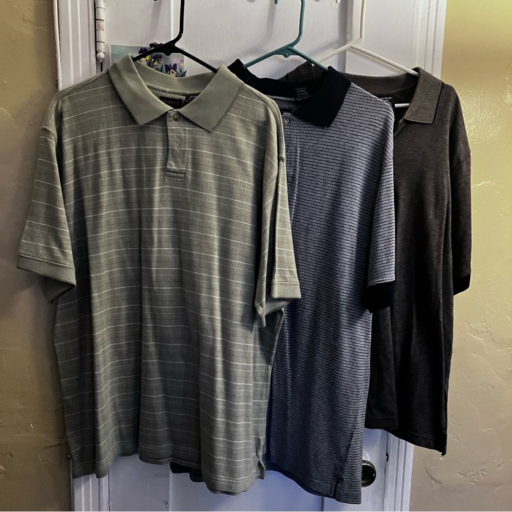 Men’s 3 Bundle Golf Shirts Size 2XL